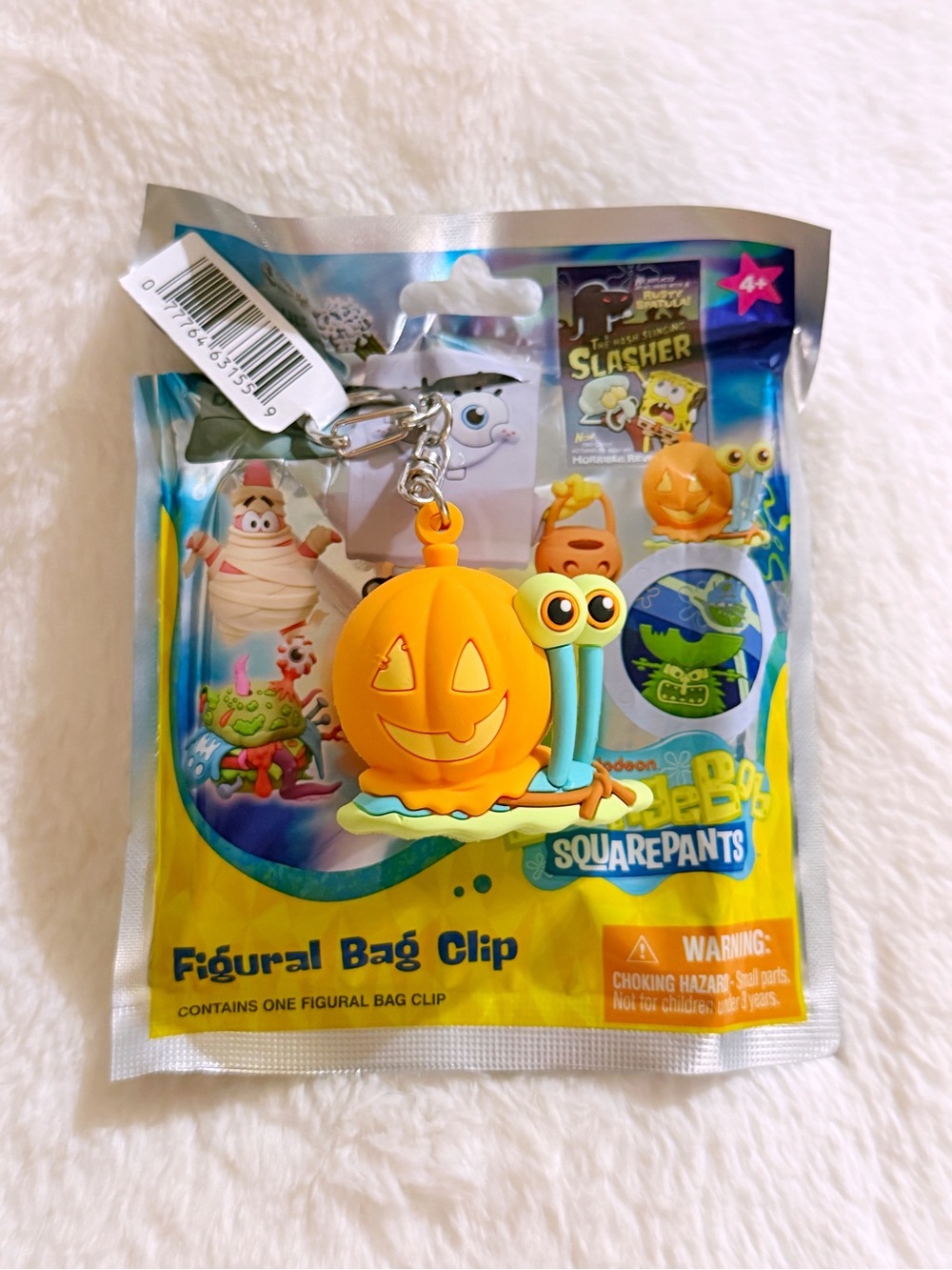 SpongeBob SquarePants Figural Bag Clip Halloween  PUMPKIN GARY